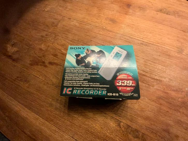 Sony Memorecorder - IC Recorder ICD-ST10, Audio, Tv en Foto, Decoders en Harddiskrecorders, Gebruikt, Ophalen of Verzenden