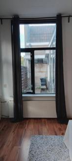 Donkergrijze Overgordijnen + Roede - Verhuisverkoop!, Ophalen, Zo goed als nieuw, 200 cm of meer