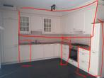 Kasten landelijke hoekkeuken, Huis en Inrichting, Keuken | Complete keukens, Ophalen, Gebruikt, Hoekkeuken