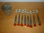 Lepeltjes en vorkjes Inclusief beker, Antiek en Kunst, Curiosa en Brocante, Ophalen of Verzenden