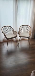 2x Nilsove Ikea Rotan eetkamerstoel, Ophalen, Twee, Bruin, Riet of Rotan
