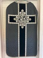 Zwarte kazuifel priester pre Vat. II antiek, Antiek en Kunst, Antiek | Religie, Ophalen of Verzenden