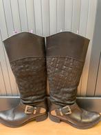 Leren Laarzen met Krokodillen Reliëf, Hoge laarzen, Zwart, Ophalen of Verzenden, Zo goed als nieuw