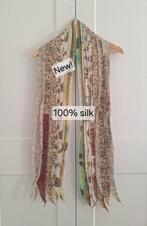 Nieuwe unieke handgemaakte 100% zijden patchwork sjaal, Kleding | Dames, Silk Route, Ophalen of Verzenden, Nieuw, Sjaal