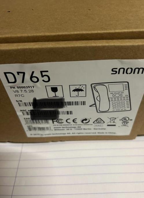 ➡️DEMO Snom D765 IP VOIP Black D/765 PN00003917, Telecommunicatie, Vaste telefoons | Niet Draadloos, Nieuw, Ophalen of Verzenden