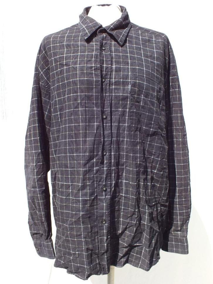 Leuk ribcord overhemd mt L merk Lerros, Kleding | Heren, Overhemden, Zo goed als nieuw, Halswijdte 41/42 (L), Blauw, Ophalen of Verzenden