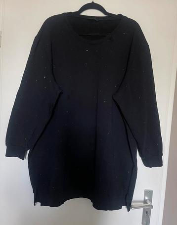 MS mode zwarte sweater met glitters maat xxl / maat 50 beschikbaar voor biedingen