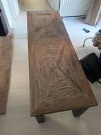Driftwood salontafel stoer en sober, 50 tot 100 cm, Gebruikt, Rechthoekig, Ophalen