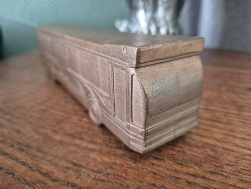 Bronzen Stadsbus / Lijn Bus - Uniek Object, Antiek en Kunst, Kunst | Beelden en Houtsnijwerken, Ophalen of Verzenden