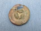 Middeleeuwen - schijf fibula - 5e - 10e eeuw - bodemvondst, Antiek en Kunst, Ophalen of Verzenden, Brons