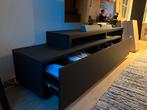 Moderne TV-meubel zwart, Ophalen, Overige materialen, Gebruikt, 150 tot 200 cm