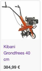 Kibani Grondfrees 40 cm tuingereedschap + 5L brstf, Ophalen, Zo goed als nieuw, Overige soorten