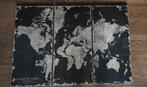 Houten drieluik wereldkaart, Ophalen of Verzenden