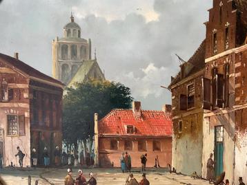 Naar Adrianus Eversen (1818-1897) - Gezicht op Brielle beschikbaar voor biedingen