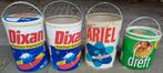 Oude tonnen wasmiddel waspoeder  Ariël Dreft 2x Dixan, Verzamelen, Retro, Ophalen of Verzenden, Overige typen