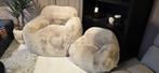 Fauteuil – Taupe / Fluffy | Groot & klein  Showmodel, Huis en Inrichting, Ophalen, Stof, JaRa, Bornsestraat 31