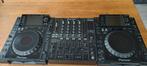 2 x cdj 2000 djm 800 pioneer dj set met flightcase, Muziek en Instrumenten, Dj-sets en Draaitafels, Ophalen of Verzenden, Gebruikt