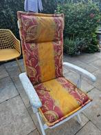 4x kettler zware tuinstoelen met kussen, Tuin en Terras, Ophalen, Gebruikt, Kunststof, Verstelbaar