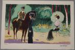 Kees van Dongen(1877) Kl Lithografie "Meeting Woods" Ges Gen, Antiek en Kunst, Ophalen of Verzenden