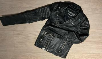 Leren jack Rocking zwart maat 134/140 beschikbaar voor biedingen
