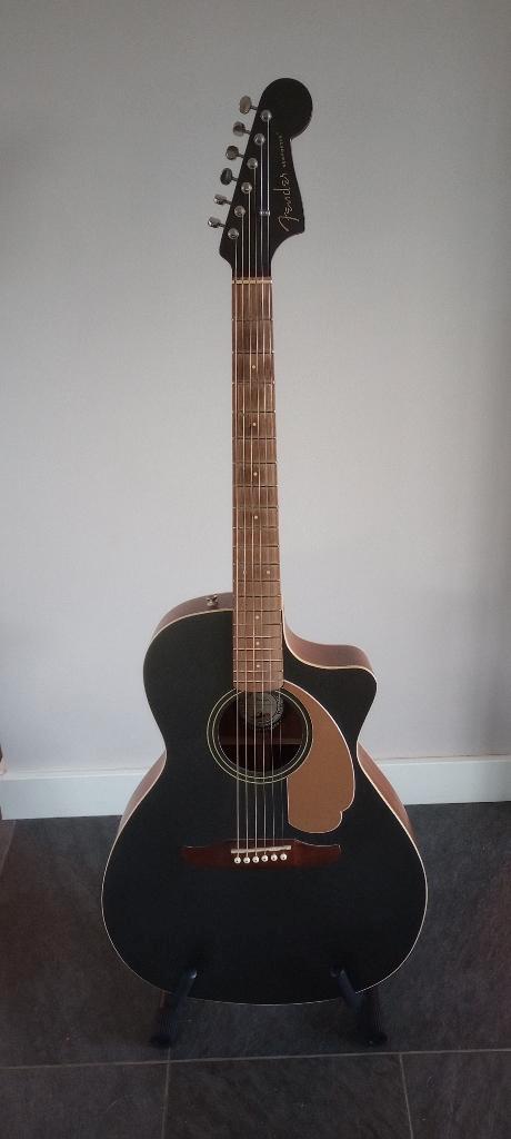 Fender FSR California Newporter Charcoal Frost LE, Muziek en Instrumenten, Snaarinstrumenten | Gitaren | Akoestisch, Zo goed als nieuw