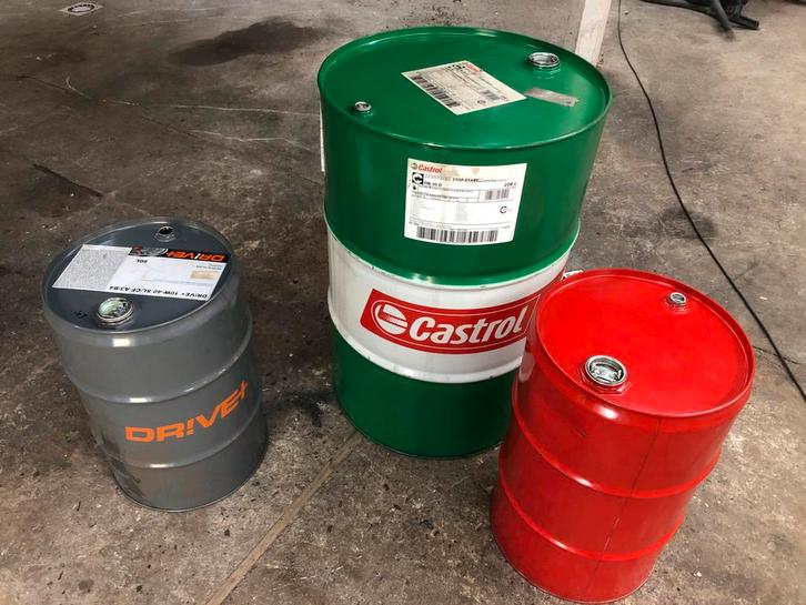 Olievaten: 200L & 60L - brandton vuurton, Tuin en Terras, Vuurkorven, Gebruikt, Vuurton, Ophalen