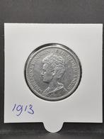 1 gulden 1913 Koningin Wilhelmina, Postzegels en Munten, Munten | Nederland, 1 gulden, Zilver, Ophalen of Verzenden, Koningin Wilhelmina