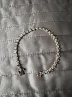 BI COLOR GOUD GOUDEN TENNISARMBAND MET NATUURLIJKE DIAMANT, Ophalen of Verzenden, Zo goed als nieuw, Met edelsteen, Goud