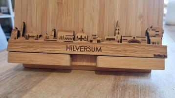 Skyline Hilversum - Houten Koelkastmagneet beschikbaar voor biedingen
