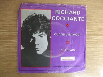 RICHARD COCCIANTE    QUAND UN AMOUR / SI J'ETAIS beschikbaar voor biedingen
