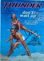 Thunder - Don’t wait up - Gesigneerde poster, Verzamelen, Ophalen of Verzenden, Zo goed als nieuw, Rechthoekig Staand