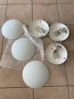 3x ikea plafoniers, Ophalen of Verzenden, Gebruikt, Glas