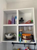 Boekenkast Vakkenkast 4 Vakken ikea Wit, Ophalen, 25 tot 50 cm