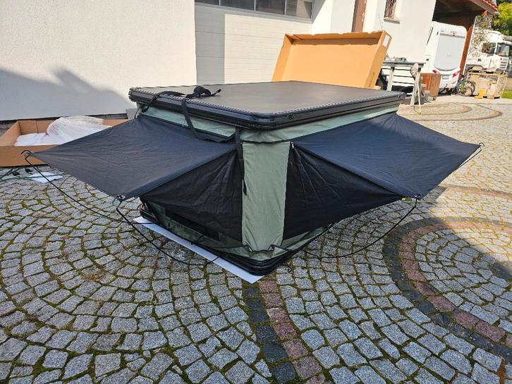 Daktent voor dakdragers auto aluminium verzending, Caravans en Kamperen, Tenten, tot en met 2, Nieuw, Ophalen of Verzenden