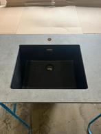 Nieuw aanrechtblad met zwarte spoelbak, Huis en Inrichting, Ophalen, Nieuw, Minder dan 100 cm