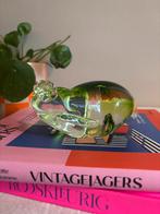 Vintage kikker presse papier, glasobject., Antiek en Kunst, Verzenden