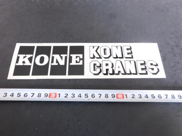 sticker transparant KONE GRANES, Verzamelen, Stickers, Zo goed als nieuw, Ophalen