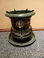 Donkergroen emaille 1pits petroleumstel Original Haller, Antiek en Kunst, Antiek | Emaille, Ophalen of Verzenden