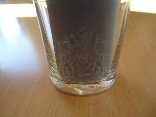 Ballantine's whisky glas, ovaal onder, rond boven, Verzamelen, Glas en Borrelglaasjes, Zo goed als nieuw, Borrel- of Shotglas