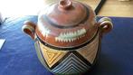 Antieke Terra cotta indiaanse pot , afkomstig uit Texas, USA, Ophalen