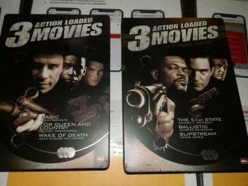 DVD box 6 dvd Action loaded movies Full combat en full force beschikbaar voor biedingen