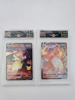 Twee Charizard Toppers – Professioneel Gegraded (AP 9.0), Ophalen of Verzenden, Nieuw, Losse kaart, Foil