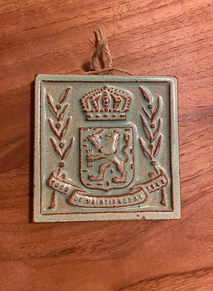 Tegeltje van MV Westraven Utrecht., Antiek en Kunst, Antiek | Wandborden en Tegels, Ophalen of Verzenden