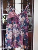 prachtige  x-two topje paars met bloemen mt 3, Paars, X-two, Gedragen, Shirt of Top