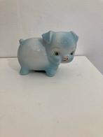 Vintage Spaarpot Varken Blauw, Verzamelen, Spaarpotten, Ophalen of Verzenden, Gebruikt