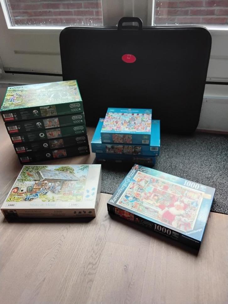 Falcon,Gibsons,Ravensburg en hop puzzels NU 9 VOOR 70 EURO., Hobby en Vrije tijd, Denksport en Puzzels, Zo goed als nieuw, Legpuzzel