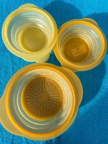 Tupperware mini-Max set: 2 bakjes + zeef beschikbaar voor biedingen