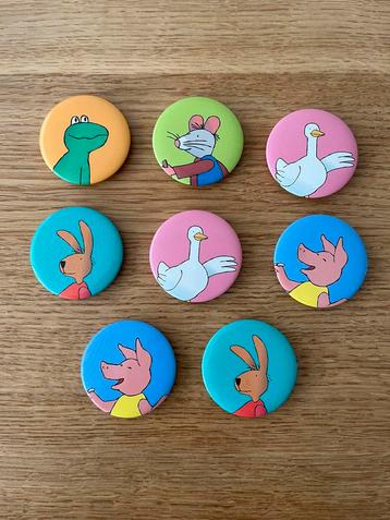 Buttons kikker en vriendjes beschikbaar voor biedingen