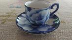 KT Hand Spray in Glaze Japan 1950 - 1960 kobaltblauw lotus, Antiek en Kunst, Antiek | Servies los, Ophalen of Verzenden