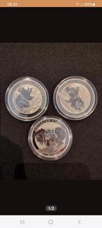 3x australian koala 1oz 999, Ophalen of Verzenden, Zilver